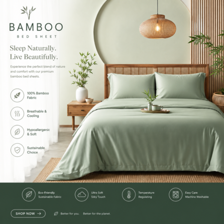 Cotton Fabric Bedsheet Single Size 60 x90