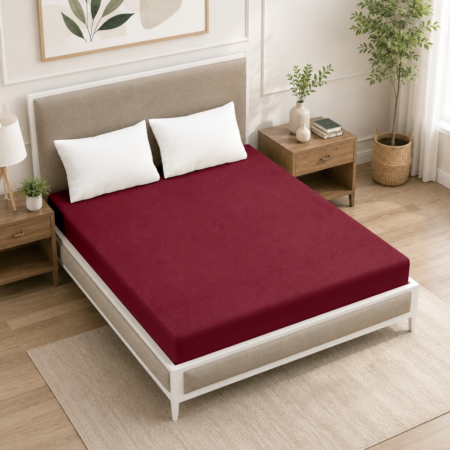 Mattress Protector Waterproof  Fitted Terry Cotton  - (Single Size)