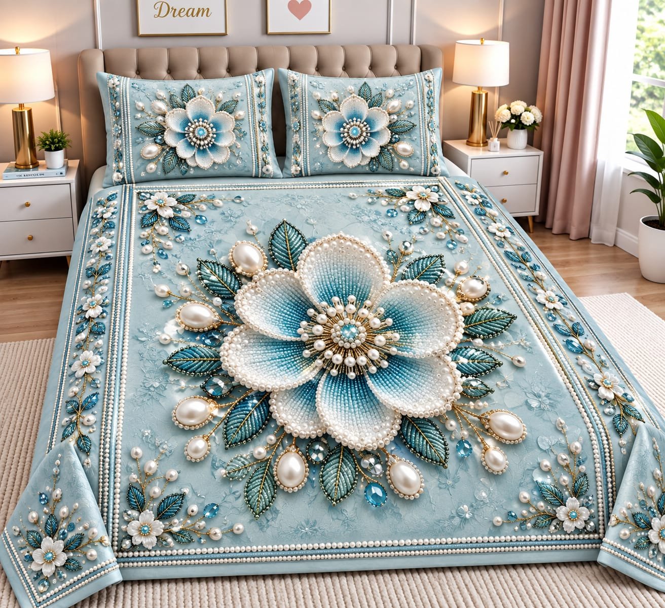 11D Illusion Bedspread King Size 108x108