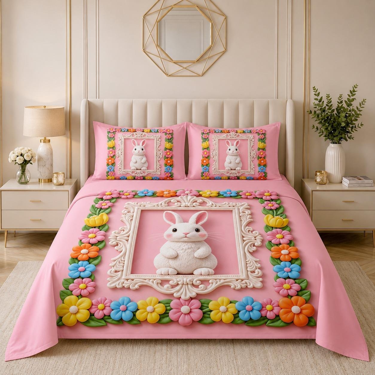 11D Illusion Bedspread King Size 108x108
