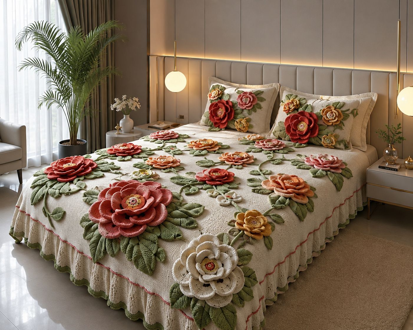11D Illusion Bedspread King Size 108x108
