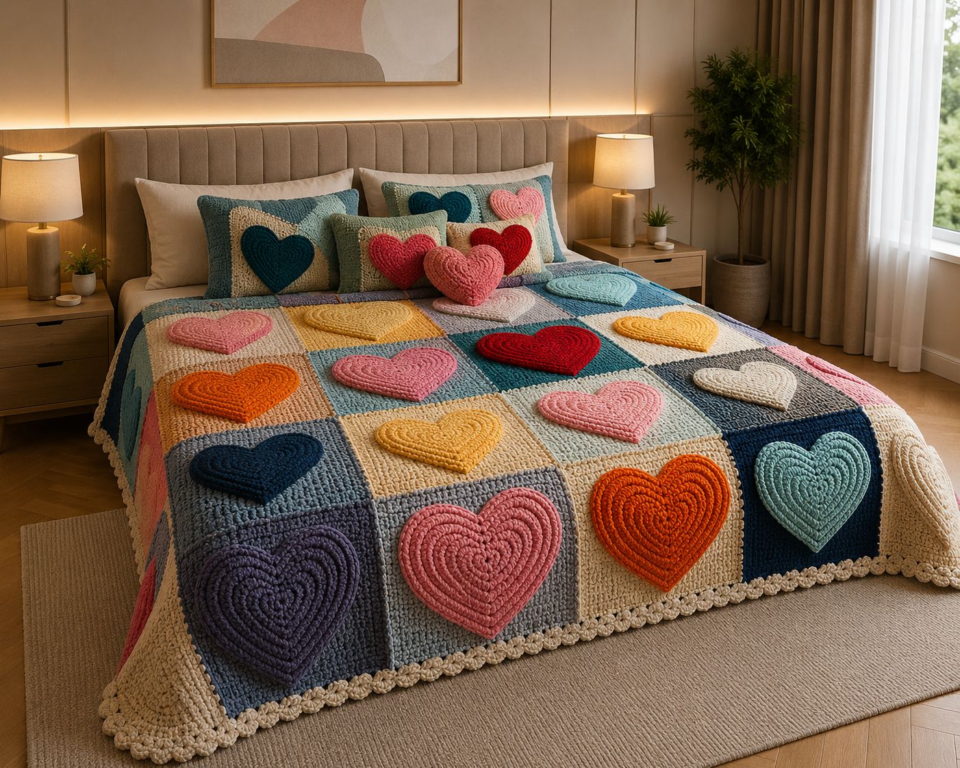 11D Illusion Bedspread King Size 108x108