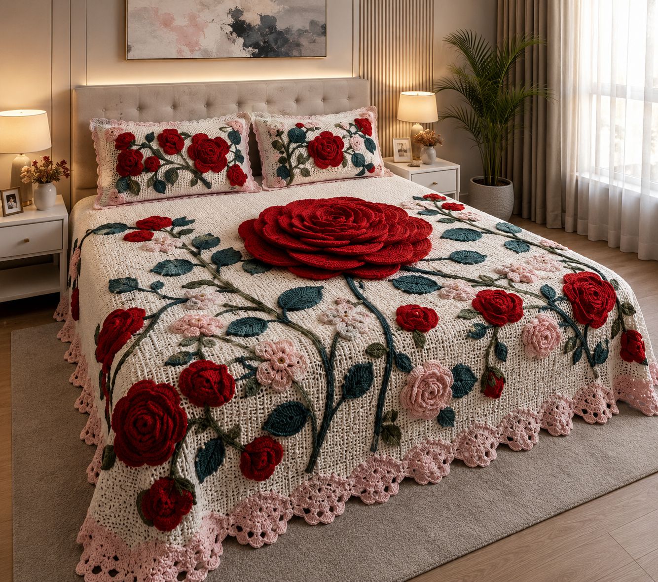 11D Illusion Bedspread King Size 108x108