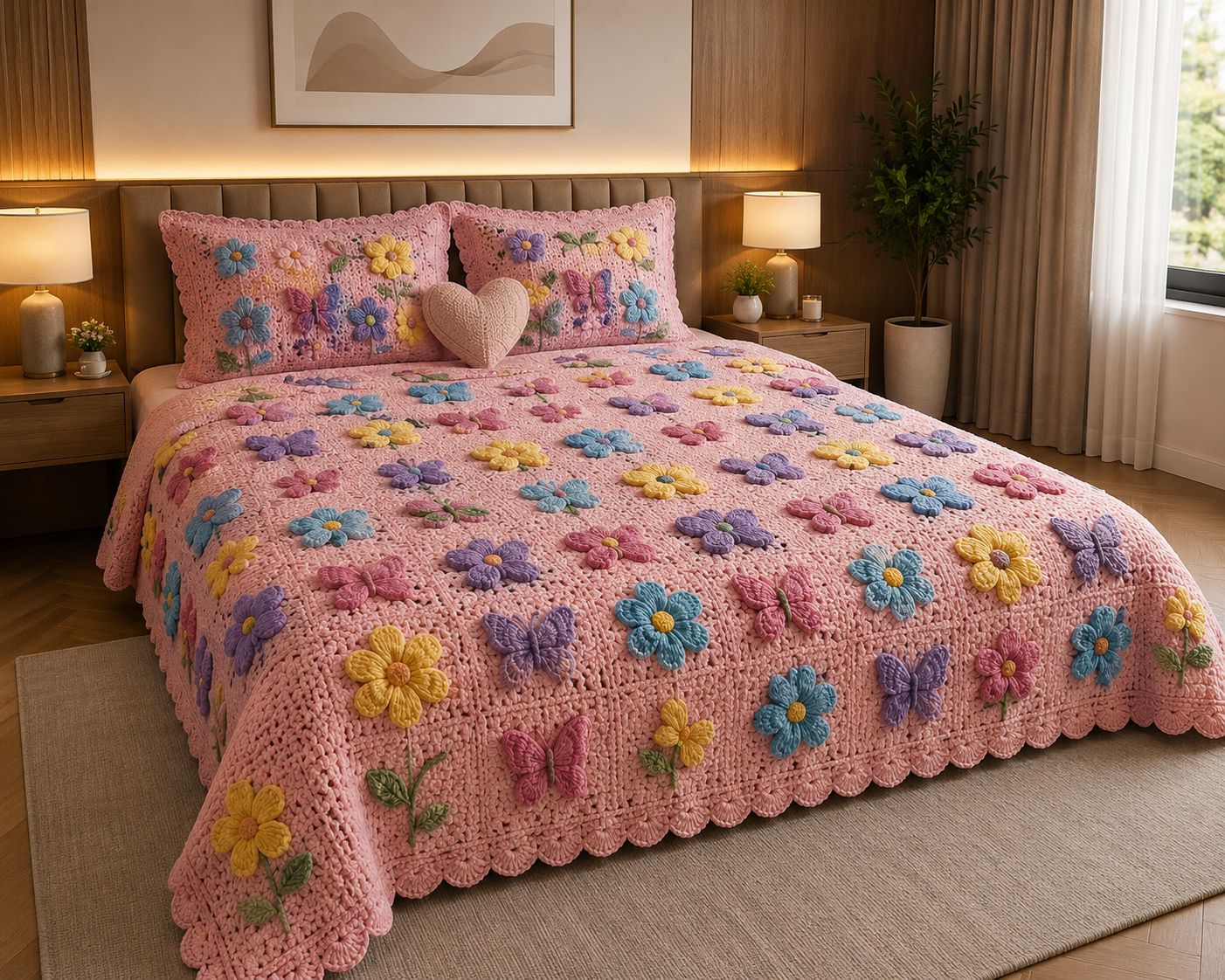 11D Illusion Bedspread King Size 108x108