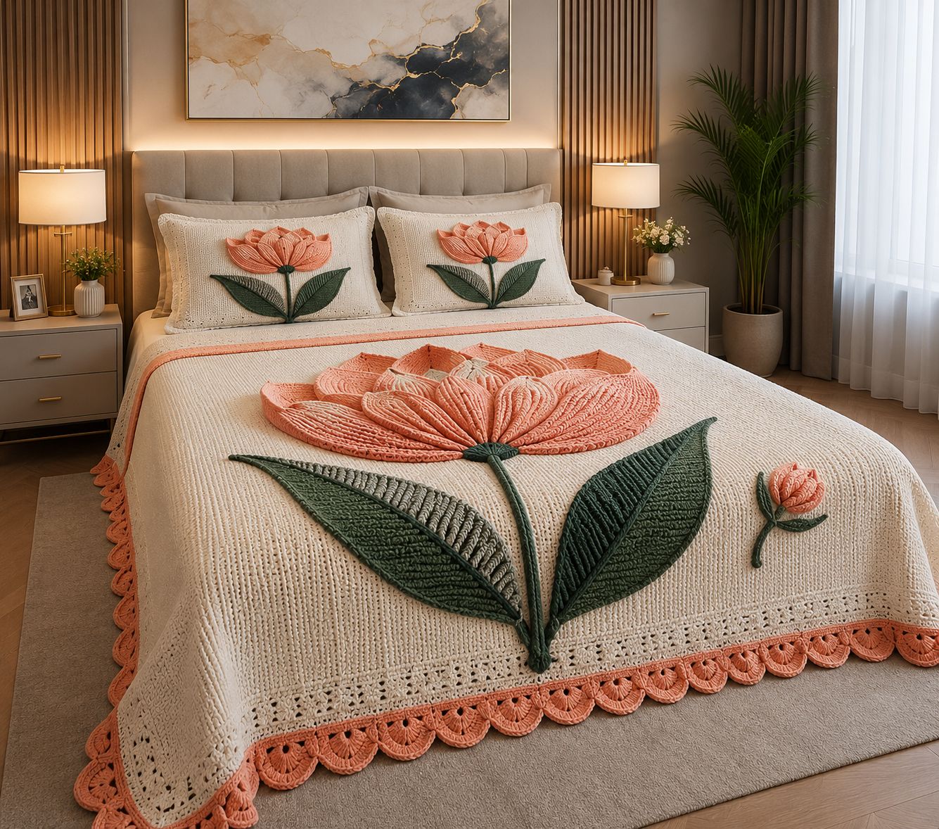 11D Illusion Bedspread King Size 108x108