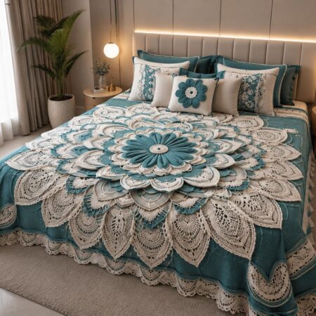 11D Illusion Bedspread King Size 108x108
