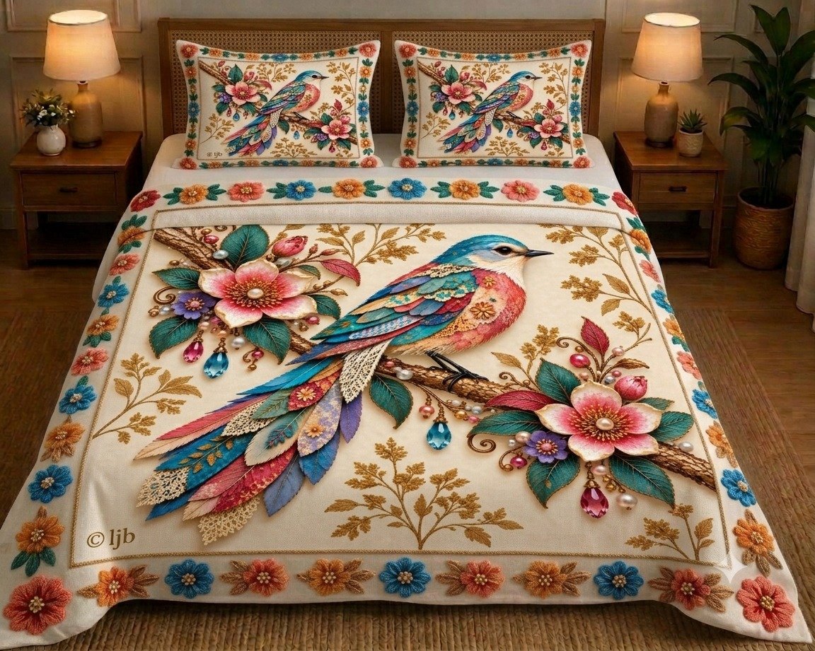 11D Illusion Bedspread King Size 108x108