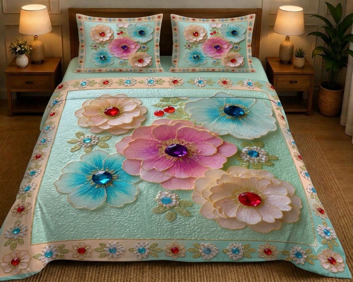 11D Illusion Bedspread King Size 108x108