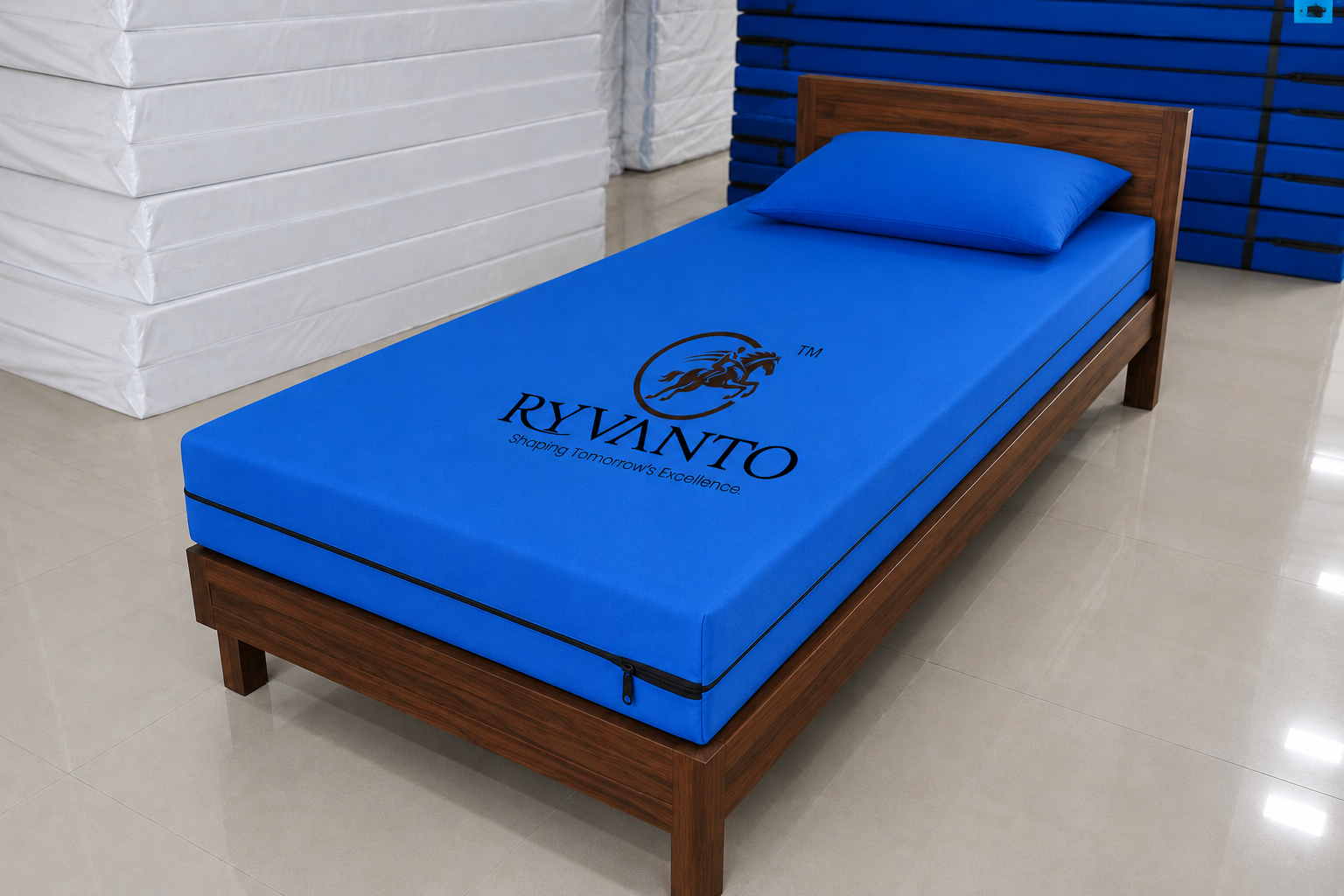 Hospital Mattress – PU Rexine with 80 Density Coir & Pillow-78X48X4 - Image 4