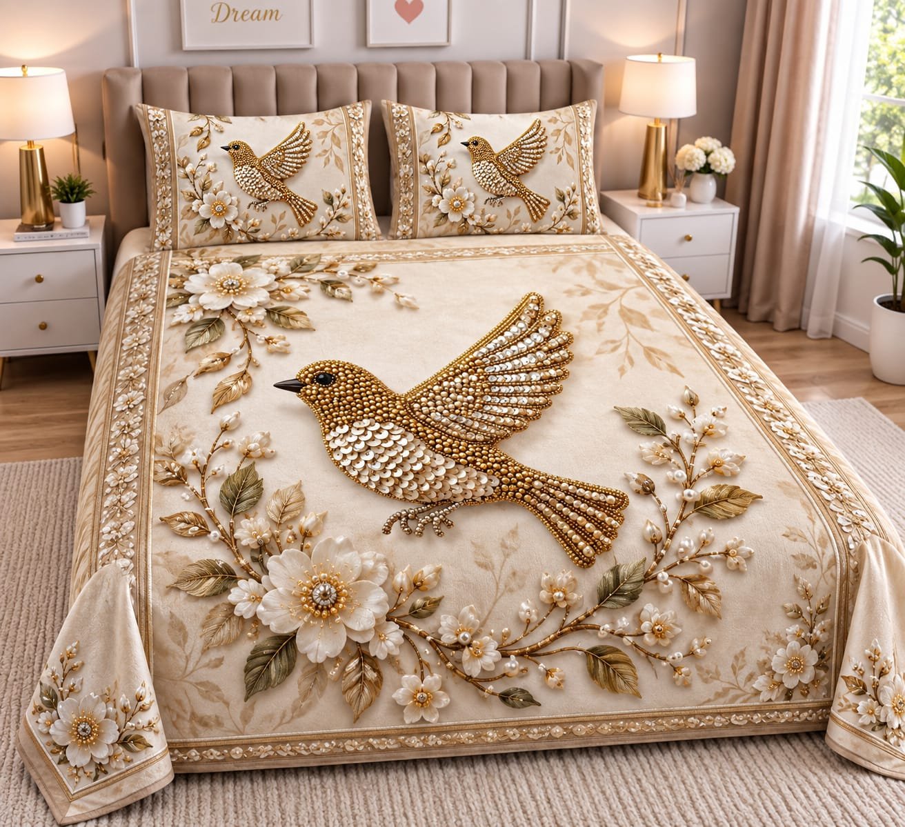 11D Illusion Bedspread King Size 108x108